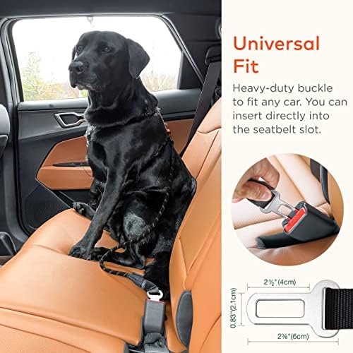 חגורת בטיחות בטיחות מחמד של ארקה | חגורת בטיחות של כלב אוניברסלי | חגורת בטיחות רכבה רפלקטיבית עמידה לכלבים